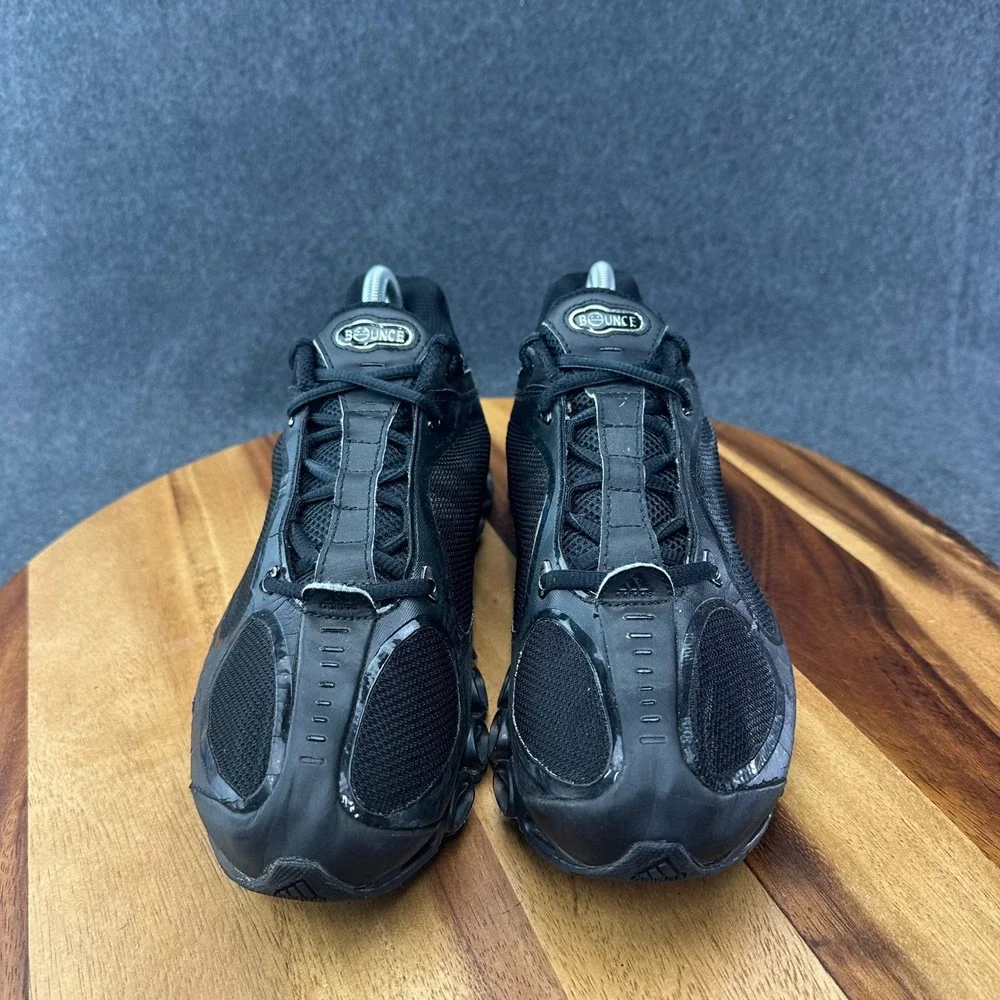 Adidas Mens Megaride 2008 Triple Black Sneakers Sz 9 143958 Y2K